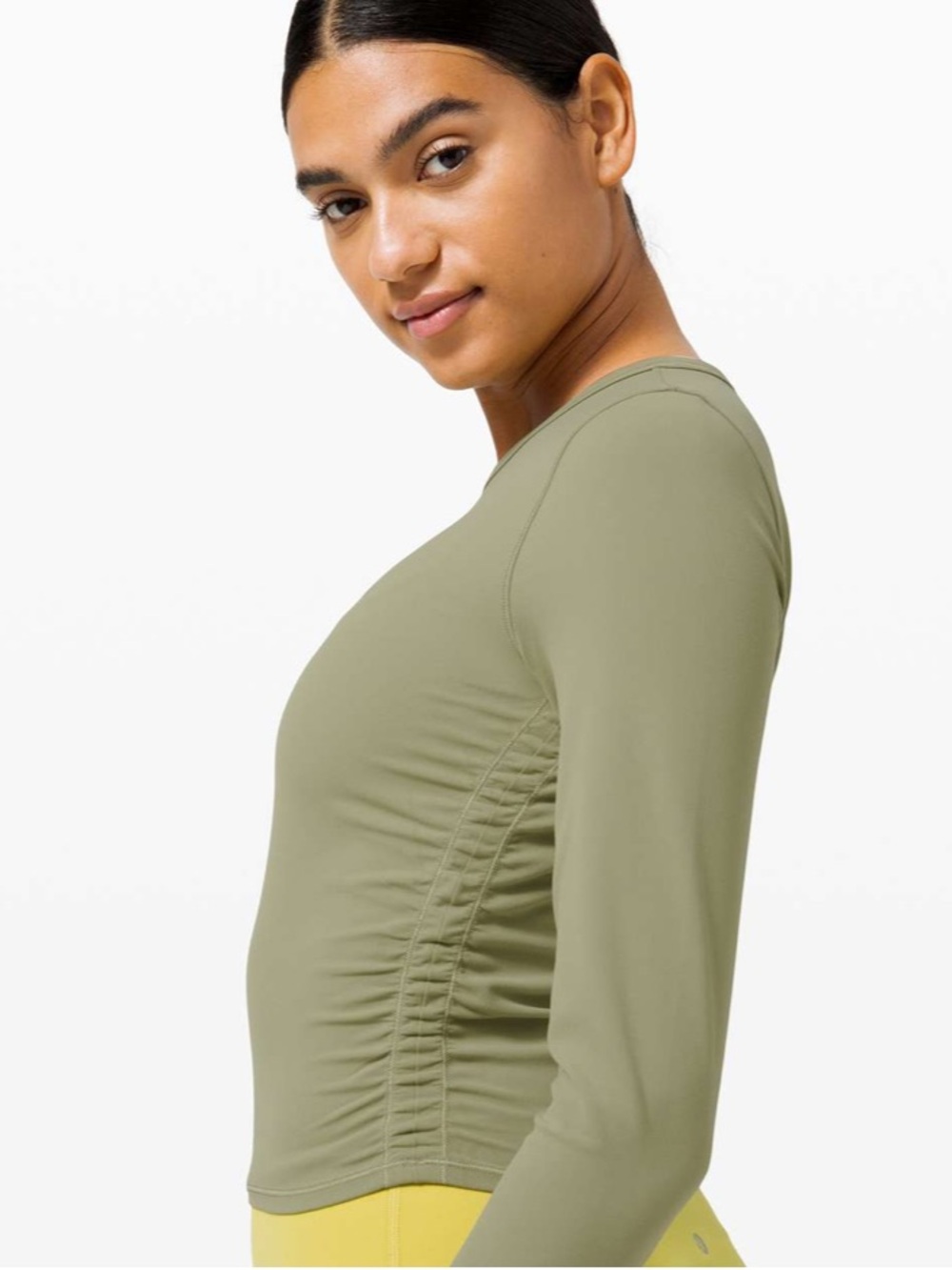 Lululemon All It Takes Long Sleeve Nulu In Rosemary Green